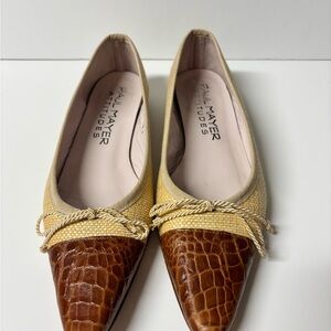 Paul Mayer Women's Brown and Tan Flats